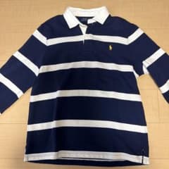 Polo Ralph Lauren ラガーシャツ ネイビー ホワイト L - メルカリ