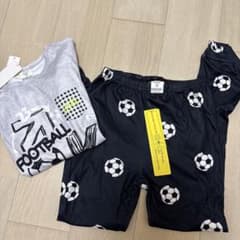 サッカーボール柄パジャマセット 140センチのサムネイル