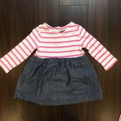 ひまわり様専用★baby GAP ボーダー ワンピース 90cmのサムネイル