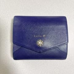 【中古】Luria4°C 三つ折り財布 ネイビーのサムネイル