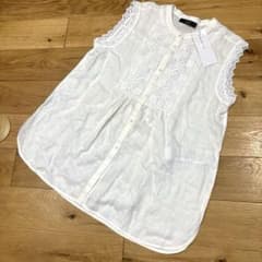 WEEKEND MaxMara】リネン&レースデザイン柄ノースリーブL☆新品 - メルカリ