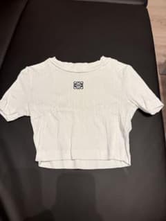 LOEWE アナグラム クロップド Tシャツ ホワイト XS - メルカリ