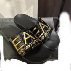 EA7 EMPORIO ARMANI アルマーニ サンダル ブラック ゴールドのサムネイル