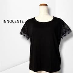 [KR]【イノチェンテ】 半袖カットソー レース袖 シアー 上品 きれいめ 通勤 M-L 이미지