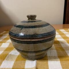 北窯　米田共司さんの蓋物　新品未使用　やちむんのサムネイル