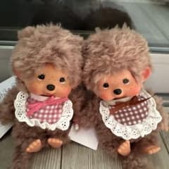 もこもこスウィートブラウン モンチッチ ピンクセットす - メルカリ