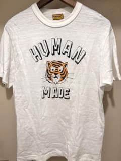 HUMAN MADE 드로잉 타이거 T 셔츠 화이트