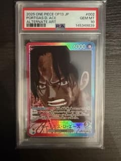 PSA10】ポートガス・D・エース リーダーパラレル OP13-002 - メルカリ