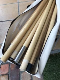 タープ ポール　木製　FIELDOOR 4本セットのサムネイル