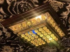 菱形 シャンデリア デコトラ レトロ 金華山 天井シャンデリア 観光バス 男の城のサムネイル