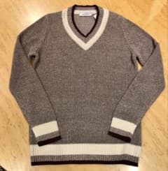 【美品】GRAN SASSO×ビームス/チルデンニット /クリケットニット/44 美品】GRAN SASSO×ビームス/チルデンニット /クリケットニット/44