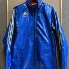 adidas Professional ナイロンジャケット ブルーのサムネイル
