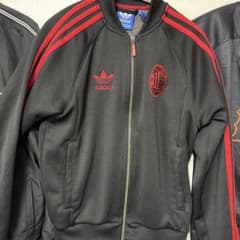 adidas ACミラン ジャージ 黒赤 - メルカリ