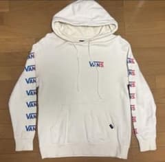 VANS パーカー ホワイト 袖ロゴのサムネイル