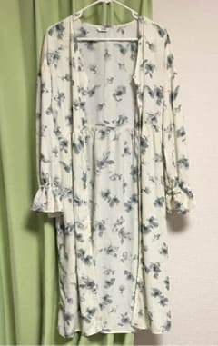 花柄マキシカーディガン ガウン ワンピースのサムネイル