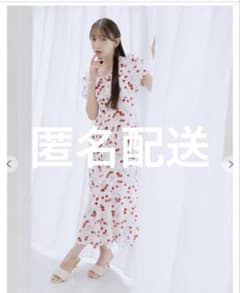 LILLIAN CARAT チェリープリントマーメイドワンピース　Sピンク LILLIAN CARAT チェリープリントマーメイドワンピース - メルカリ