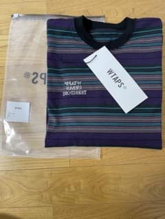 美品 22 ss WTAPS マルチボーダー 柄 ビッグ ロンT シャツのサムネイル