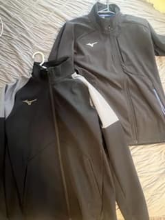 MIZUNO ミズノ ジャージ トラックジャケット ブラック グレーのサムネイル