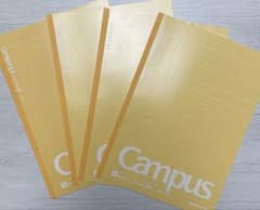 【新品未使用】Campus ノート B5サイズ イエロー 4冊セットのサムネイル