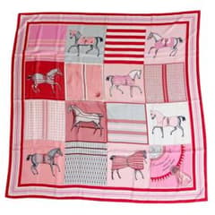 良品✨ エルメス カレ140 馬着 大判 シルクスカーフ ピンク - メルカリ