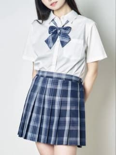 WEGO 制服　チェックスカート　リボン付きのサムネイル