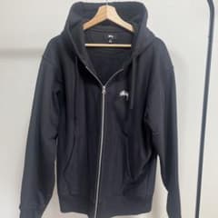 Stussy ブラック フルジップ パーカーのサムネイル