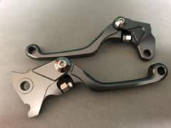 ヤマハ トリッカー用 可倒式クラッチ・ブレーキレバーセット 新品未使用のサムネイル