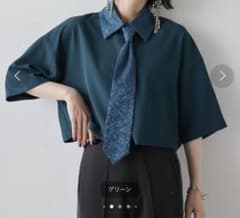 HARE ネクタイ ショート シャツ ダークグリーン レース - メルカリ