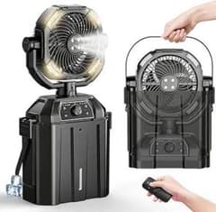 「新品」キャンプ 扇風機 ミストファン 超強風のサムネイル