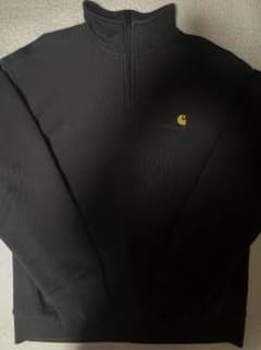 Carhartt ハーフジップスウェットシャツ ブラックのサムネイル