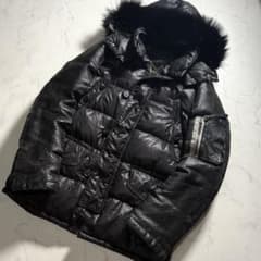 正規品　DUVETICA×IZREEL ERACLE Down jacket 極艶美品✨ DUVETICA IZREEL ダウンジャケット 46 パイソン 黒 - メルカリ