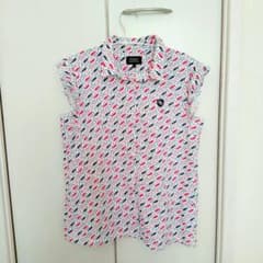 美品】PEARLY GATES ノースリーブシャツ 袖フリル ワニ総柄／M - メルカリ