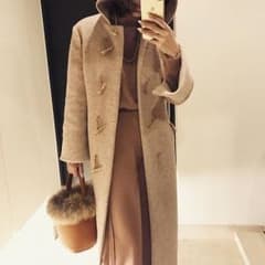 SeaRoomlynn ロングダッフルフレアコート ベージュのサムネイル