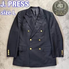 美品 ジェイプレス 1930's 紺ブレ ダブルテーラードジャケット 金