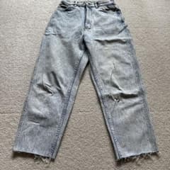 豆柴　80s USA vintage デニムワンピース　ケミカルウォッシュ Bonjour Sagan（ボンジュールサガン）の「フロントジップケミカル