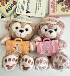 香港ディズニー ダッフィー＆フレンズ ぬいぐるみキーホルダー2点