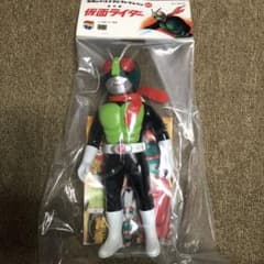 東映レトロソフビ 仮面ライダー 扉絵カラー マスク取れ メディコム 面