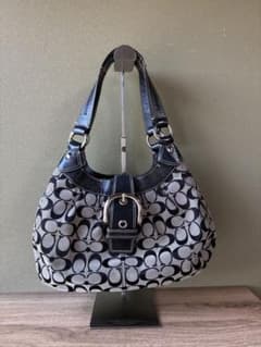 Vintage coach soho tote bag blackのサムネイル