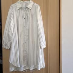 axes femme ストライプ柄 ロングシャツ ブラウスのサムネイル