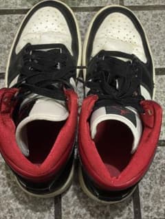 NIKE AIR JORDAN 1 MID 24.5cm ブラック レッドのサムネイル