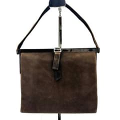 希少】ロエベ LOEWE ハンドバッグ スウェード ブラウン ワンショルダー 