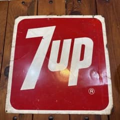 激レア7upヴィンテージ看板 - メルカリ