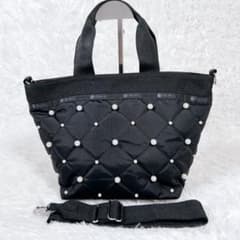 美品✨レスポートサック キルティング パール 2WAYトートバッグ 黒 完売品 美品✨レスポートサック キルティング パール 2WAYトートバッグ 黒