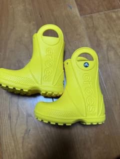 Crocs キッズ レインブーツ イエロー　C7 JP15cmのサムネイル