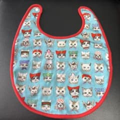 水洗いのみ】GUCCI グッチ ベビー スタイ ヒグチユウコ 猫 ボーダー 