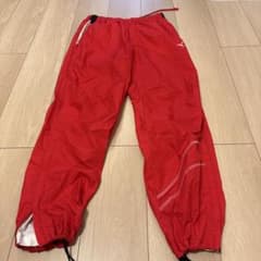PUMAメンズナイロンパンツウエストゴムウインドブレーカー赤M866番