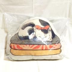 一番くじ 歌川一門　C賞 毛の柔物(けのにこもの)クッション 猫