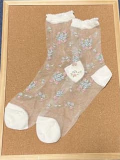 花柄メッシュソックス 23~25cmのサムネイル