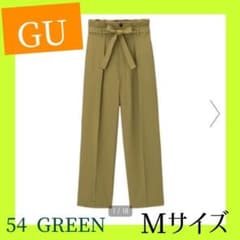 【GU】タックハイウエストワイドストレートパンツのサムネイル