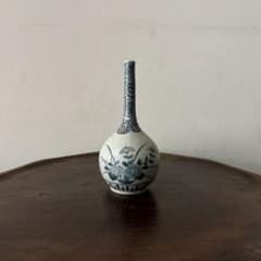 伊万里染付 徳利 一輪挿し 古道具 アンティーク 骨董 古美術 花器 傷